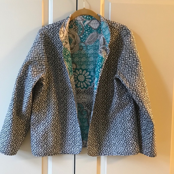 Like New Alfred  Dunner Quilted Reversible jacket - Picture 4 of 6